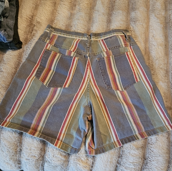 Not Guilty Vintage Denim Striped Shorts 11/12 - Picture 4 of 4
